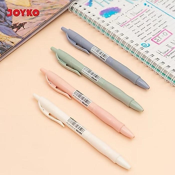 ( 1 Pack ) Gel Pen Gp-265Dn Q7 Gel Pulpen Pena 0.5 Mm Joyko 1 Pack Isi 12 Biji