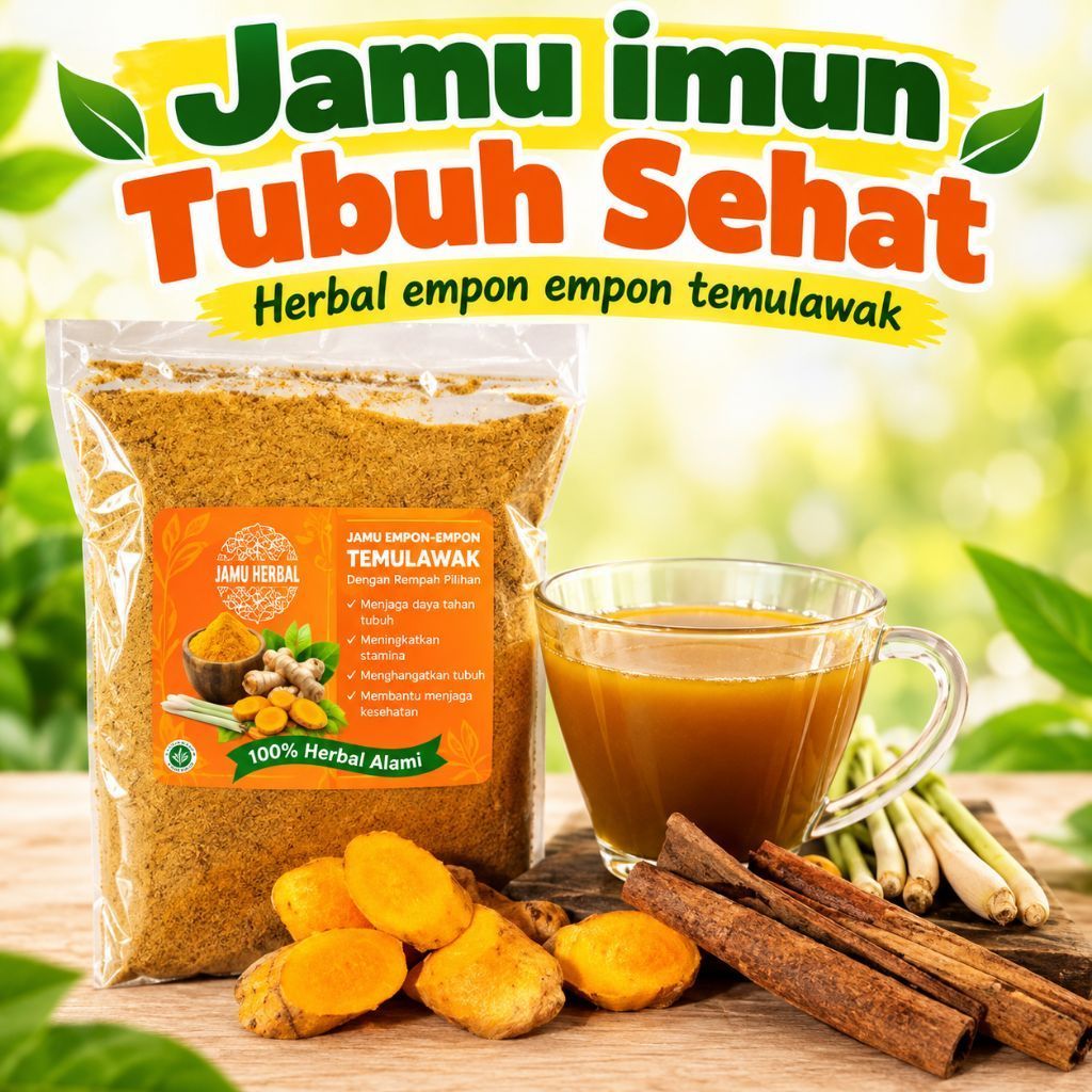 Jamu Empon sari Temulawak Jahe Kunyit Kencur