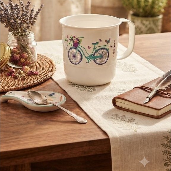Tupperware Bicycle Mug 350ml - cangkir tupperware new @S