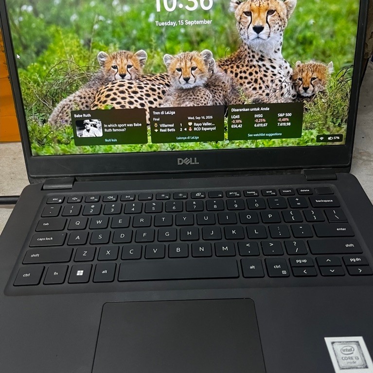 laptop dell second intel core i3 256gb