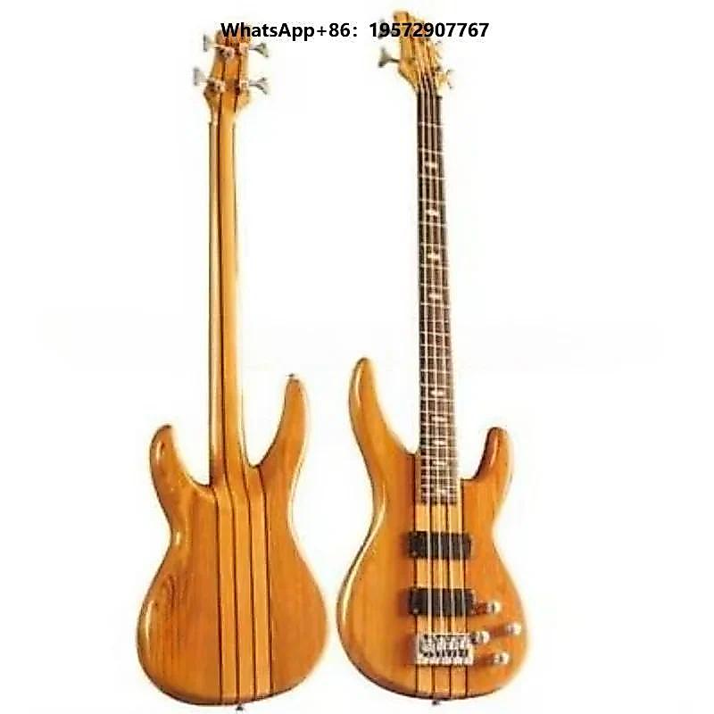 Yellow Bass Guitar Acoustic Bass Guitar clear Acrylic Bass Guitar