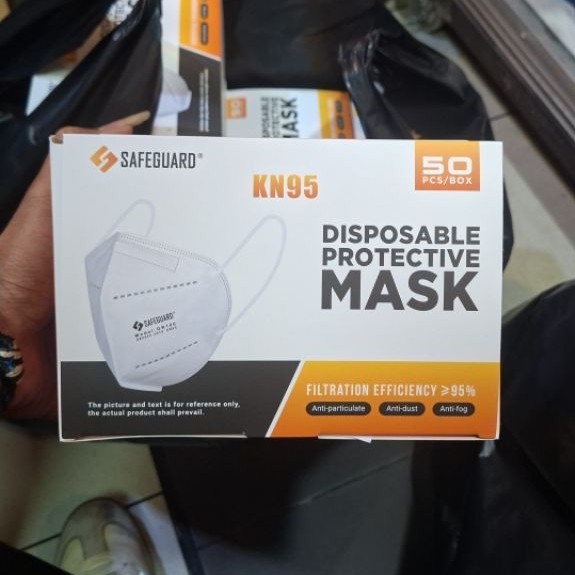 Masker KN95 SAFEGUARD Mask Per Box isi 50 pcs / Masker KN95 Medis Isi 50pcs