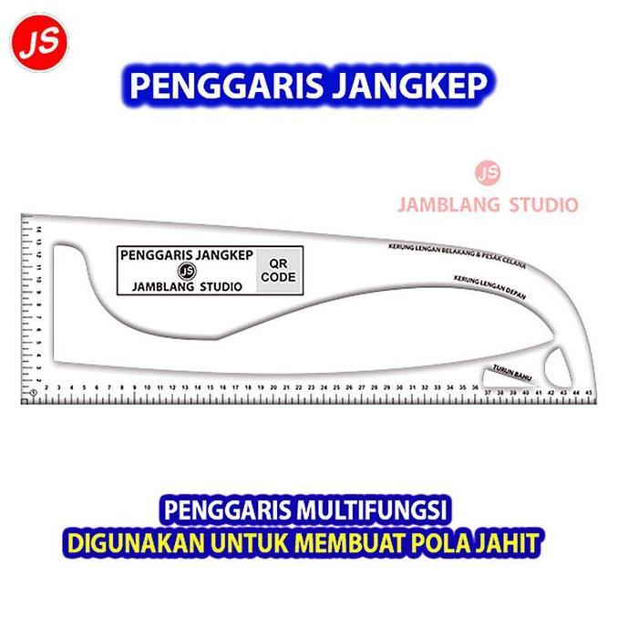 Penggaris Jangkep  Multifungsi Tailor Penjahit Pola Lengkap  [ Jamblang Studio ]