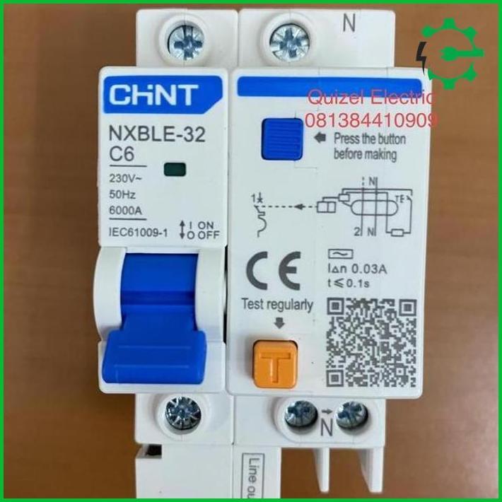Elcb Atau Rccb 6A 1P+N Merk Chint Forsale