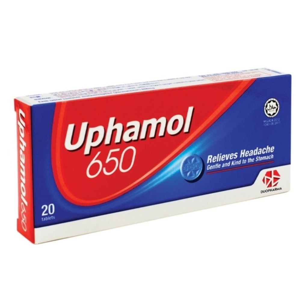 [Jastip Malaysia] Uphamol 650 mg - Obat Sakit Kepala & Demam