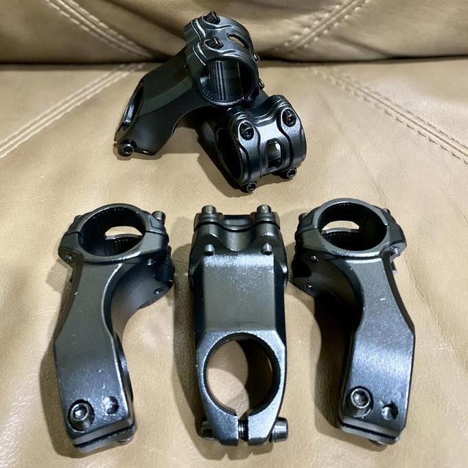 Stem Sepeda Nunduk -17 Derajat 60mm Diameter 31.8mm Alloy Hitam