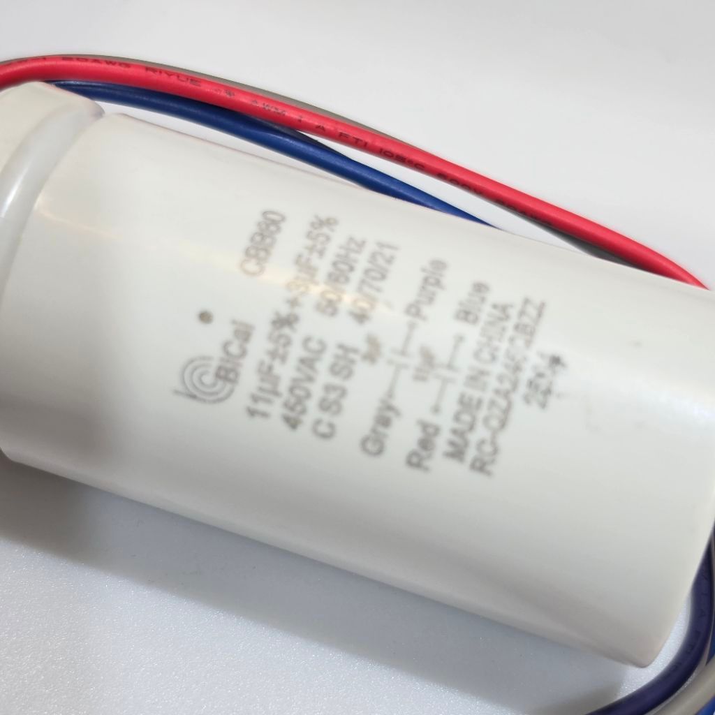 capasitor mesin cuci sharp Bicai CBB60 11+3 origianl