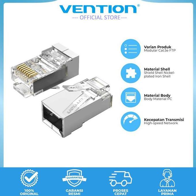 Vention Connector LAN FTP RJ45 Fast Ethernet Modular Plug Crimp
