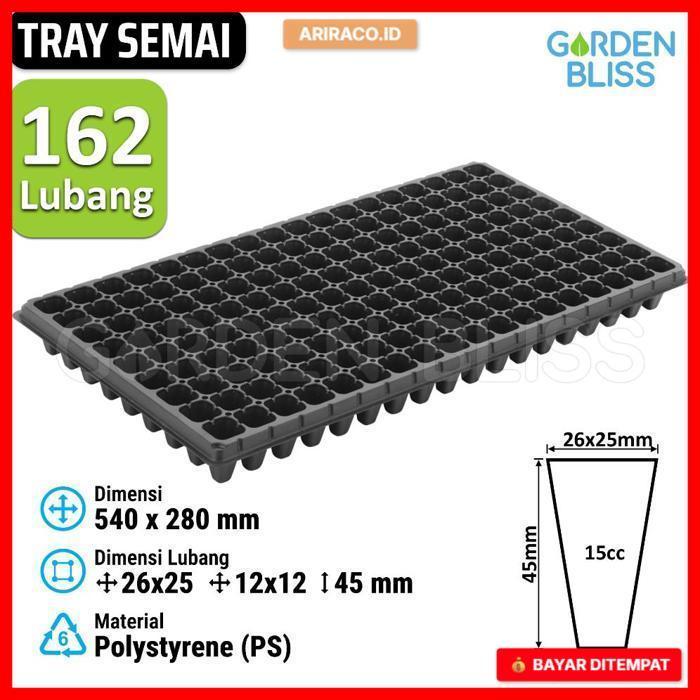 Tray Semai 162 Lubang / 162  Holes Seedling Tray - Polystyrene (PS)