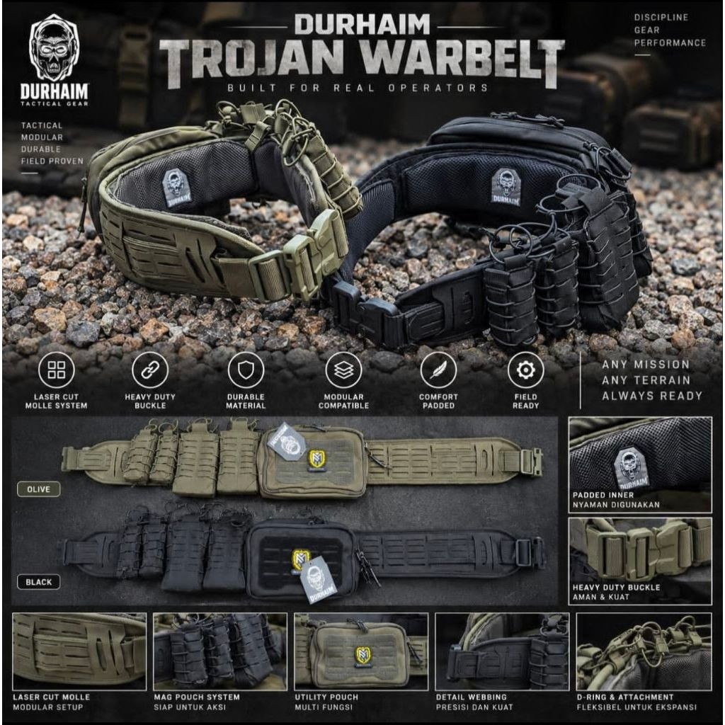 SABUK KOPEL SET TRHOJAN DURHAIM ORIGINAL