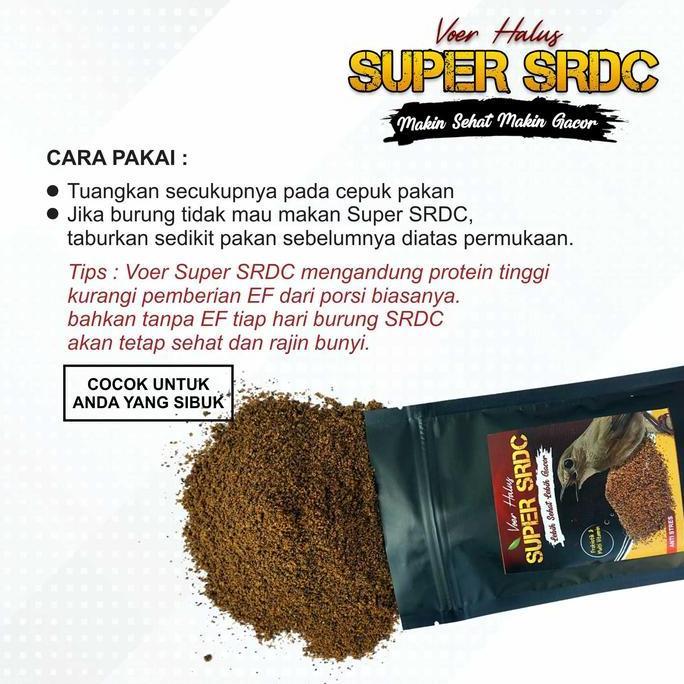 SUPER SRDC VOER PAKAN BURUNG SRDC AGAR MAKIN SEHAT DAN MAKIN GACOR