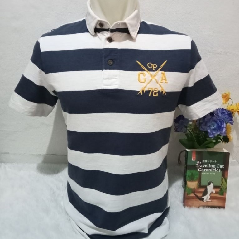 kaos kerah polo ocean Pacific salur rugby