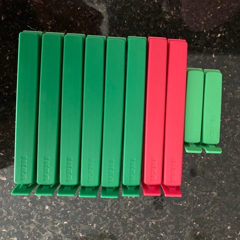 IKEAAAA Bevara Klip Penjepit Plastik Makanan 10pcs