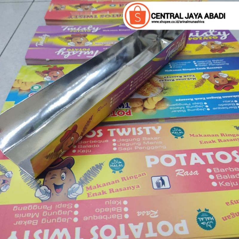 100 LEMBAR KERTAS KENTANG ULIR BAHAN IVORY FOIL, KOTAK KENTANG SPIRAL, KEMASAN KENTANG ULIR/SPIRAL