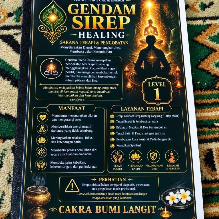BUKU GENDAM SIREP HEALING LAPIS PITU - LEVEL 1