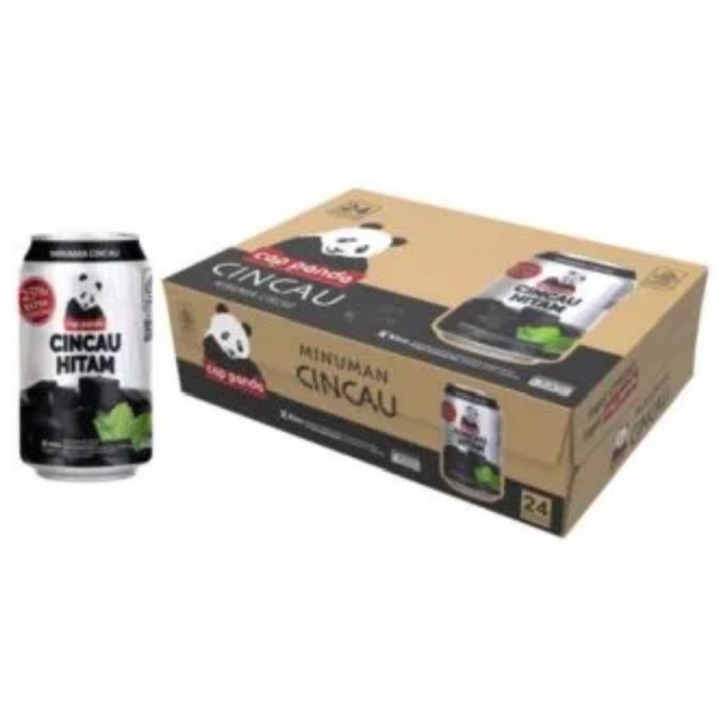 Cap Panda Grass Jelly Cincau Hitam Dus 24pcs x 310ml 1dus