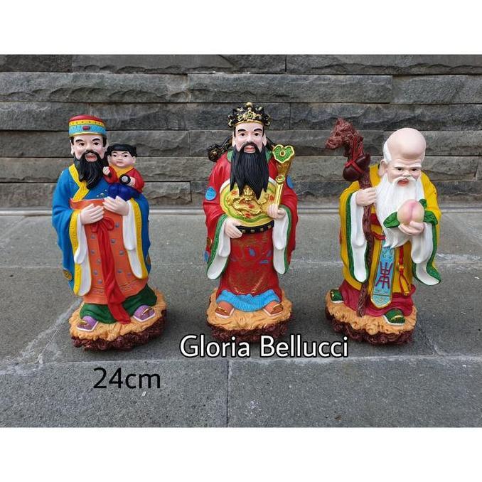 PATUNG PAJANGAN DEWA FULUSO FU LU SHOU