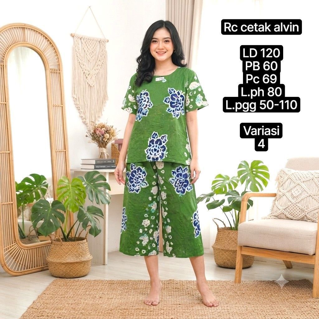 Setelan Alvin Kulot Cetak ( RC Cetak Alvin )
