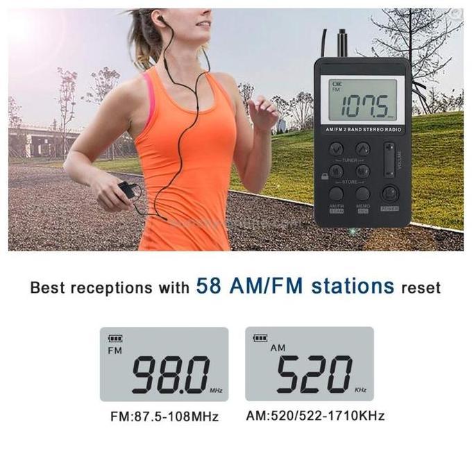 RADIO MINI PORTABLE INTERNATIONAL 2 BAND FM - AM SPEAKER RADIO STEREO BATERAI ATAU LISTRIK