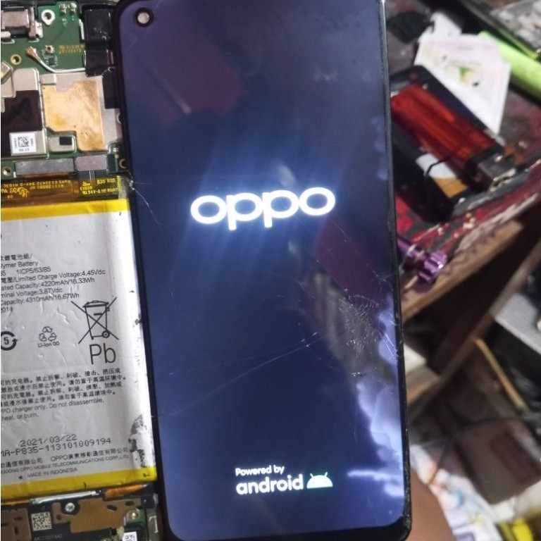 LCD BEKAS/SECOND RENO 5F/RENO 4SE MINUSAN BACA DESKRIPSI