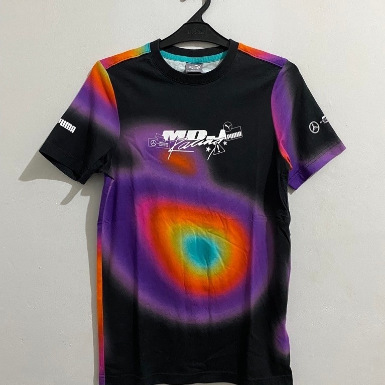 T-Shirt Baju PUMA x Mercedes-AMG Petronas Formula 1 x Mad Dog Jones Original Vintage Rare Item
