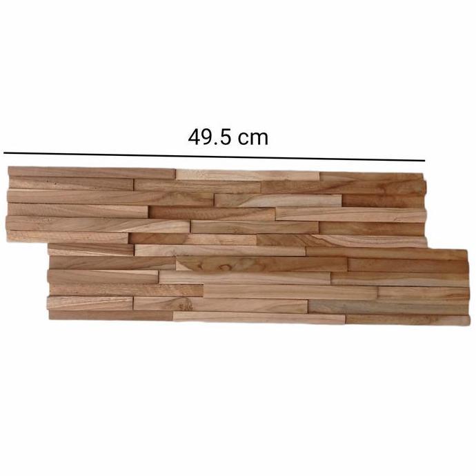 WALL DINDING PANEL KAYU JATI HIASAN DINDING