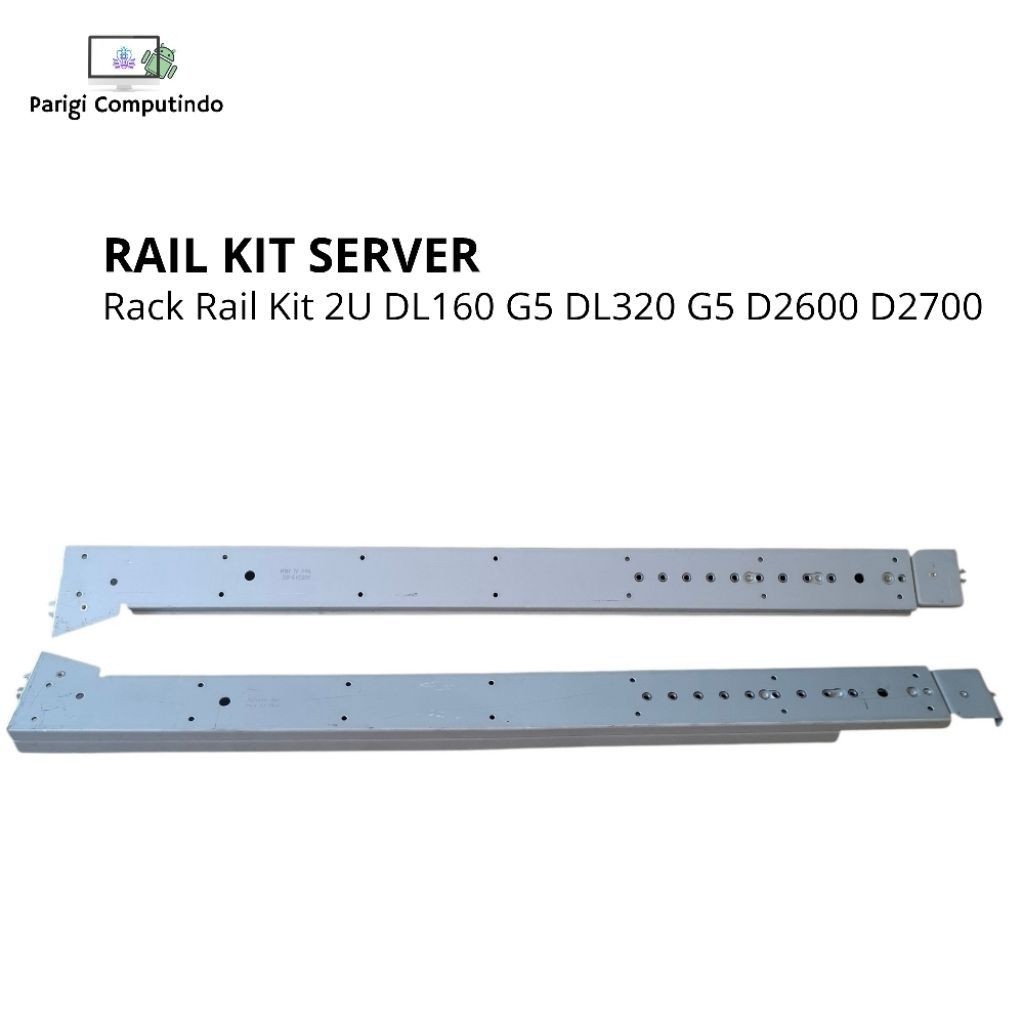Rail Kit Server HP DL160 G5 DL320 G5 D2600 D2700 2U Rack Bekas