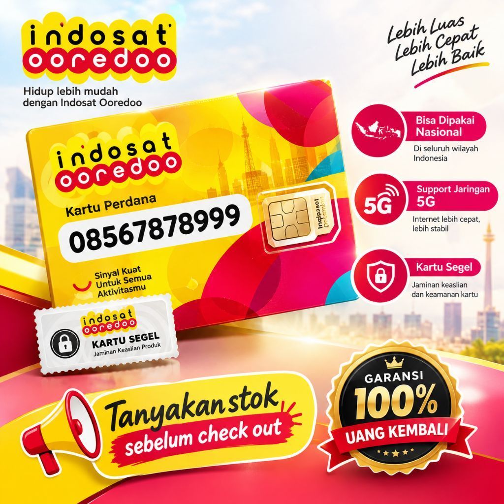NOMOR CANTIK INDOSAT OOREDOO 11 DIGIT PILIHAN