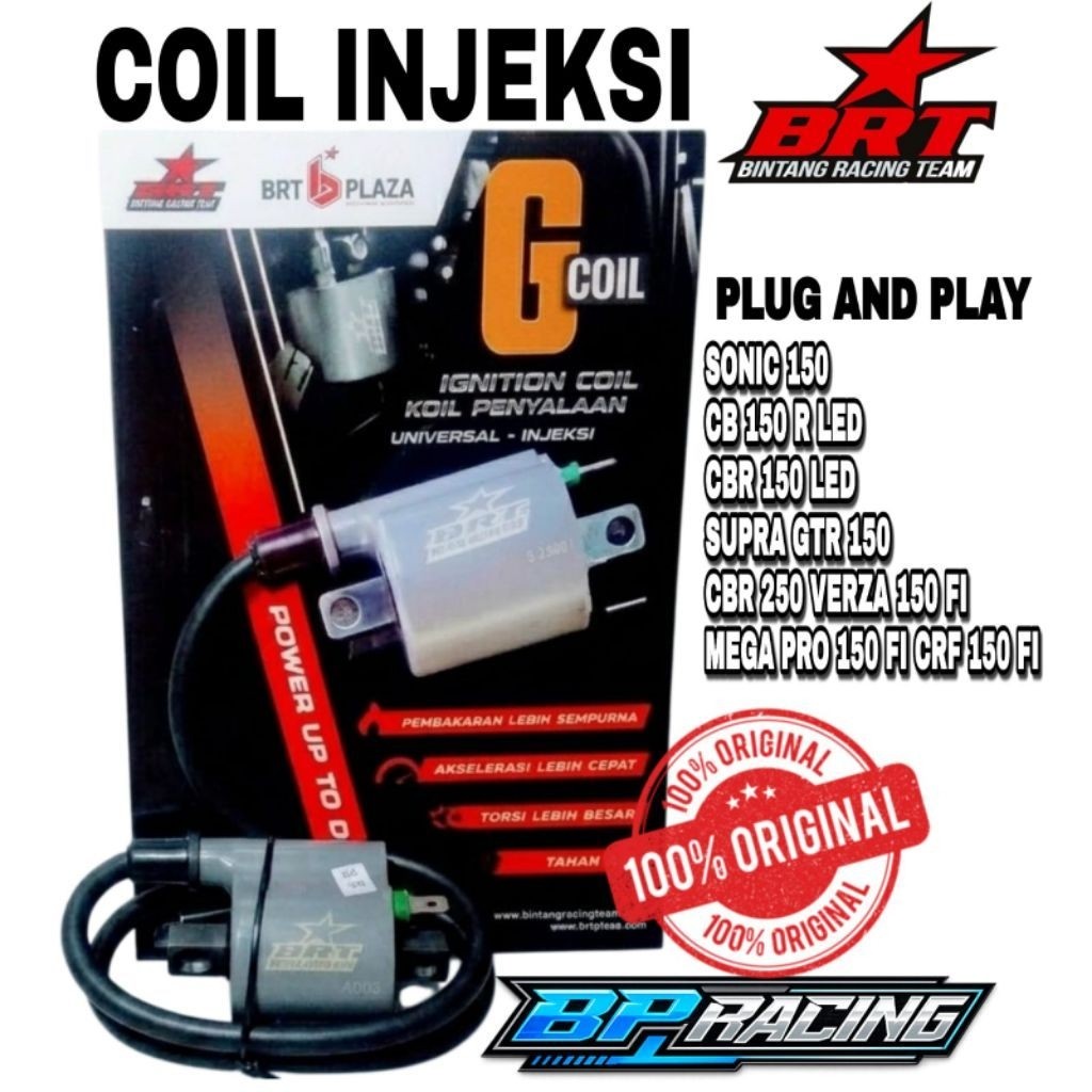 COIL BRT KOIL G-SUPER INJEKSI SONIC 150 CB 150 R LED CBR 150 LED SUPRA GRT 150 CBR 250 VERZA 150 FI 