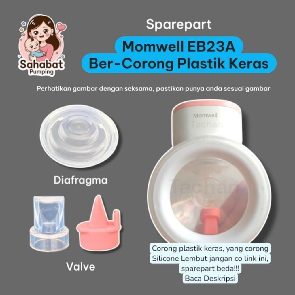Sparepart Momwell EB23A Ber-corong Plastik Keras / Valve Momwell EB23A Handsfree / Diafragma momwell