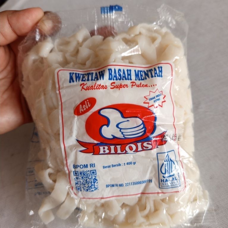 Kwetiau BILQIS Basah Halal Praktis Kenyal 400g