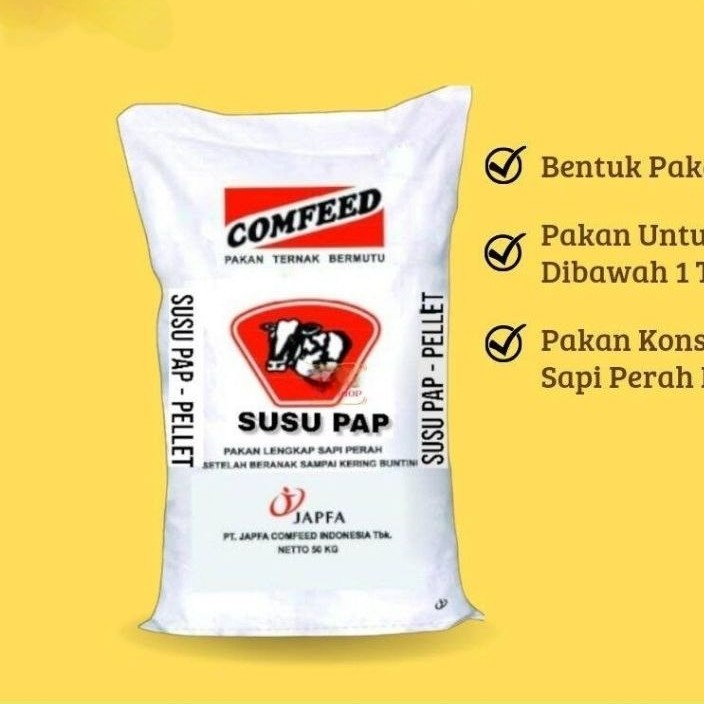 COMFEED SUSU PAP KONSENTRAT BUTIRAN PELLET UNTUK SAPI KAMBING ANAKAN 1 kg