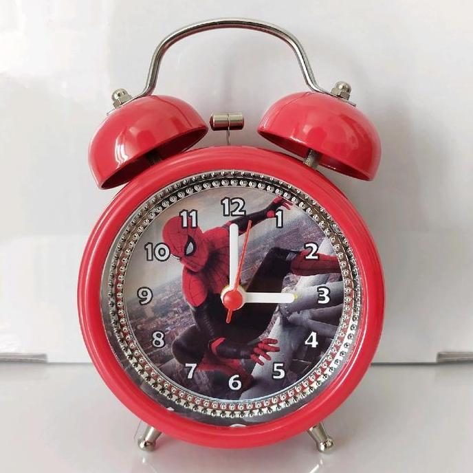 PREMIUM Jam Weker Besi Kring Jam Beker Spiderman Marvel Avengers Alarm