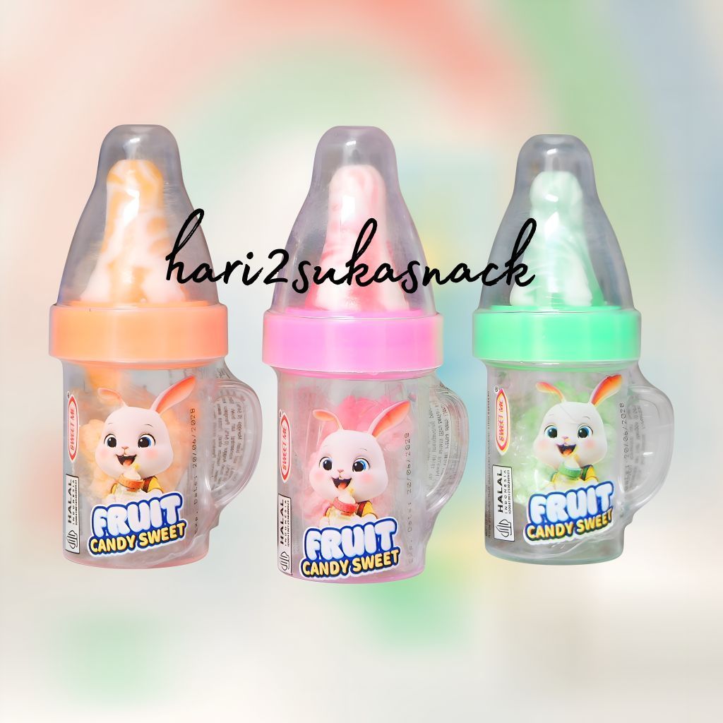 [1PC] Permen Dot Empeng Tabung / Cincin Ring Mpeng Lollipop Rasa Aneka Buah / Permen Jadul Keras Dot