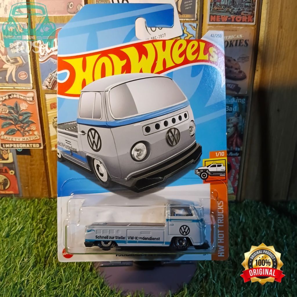 Hotwheels Volkswagen T2 Pickup Hotwheels Pickup Hw Vw Pickup Grey