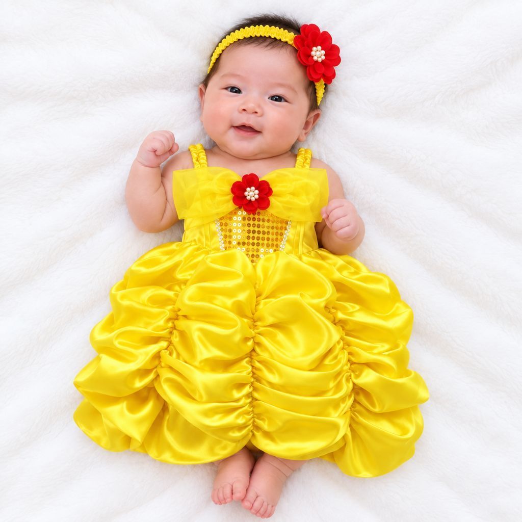 Princess Belle Bayi Baju Kostum Princess Belle