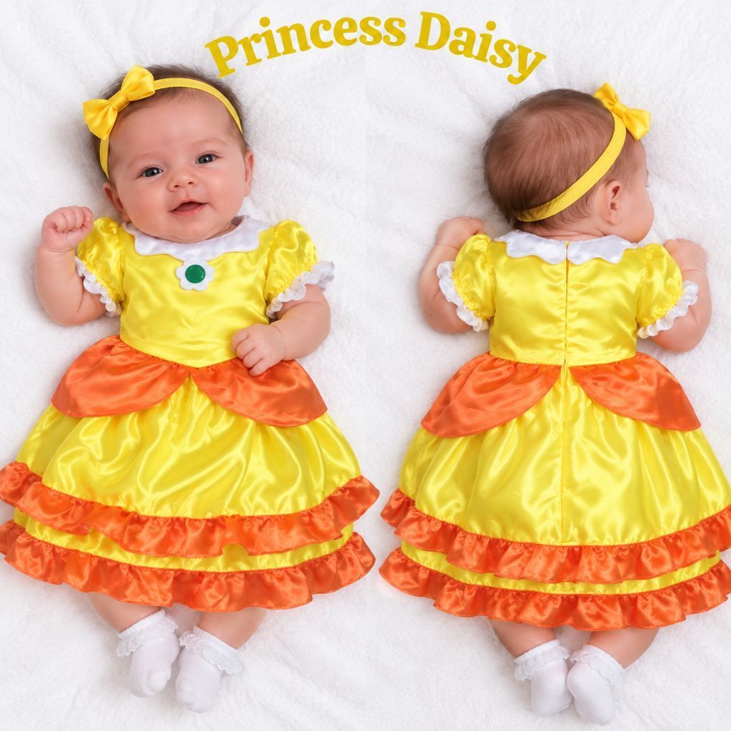 Princess Daisy Bayi Baju Kostum Princess Disney