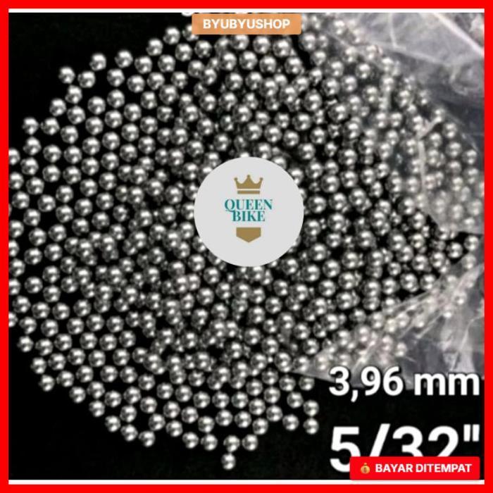 Steel Ball Hagel Gotri Pelor Garpu Fork Leher Setir Sepeda 5/32 (3,96mm) Murah  (144 Biji)