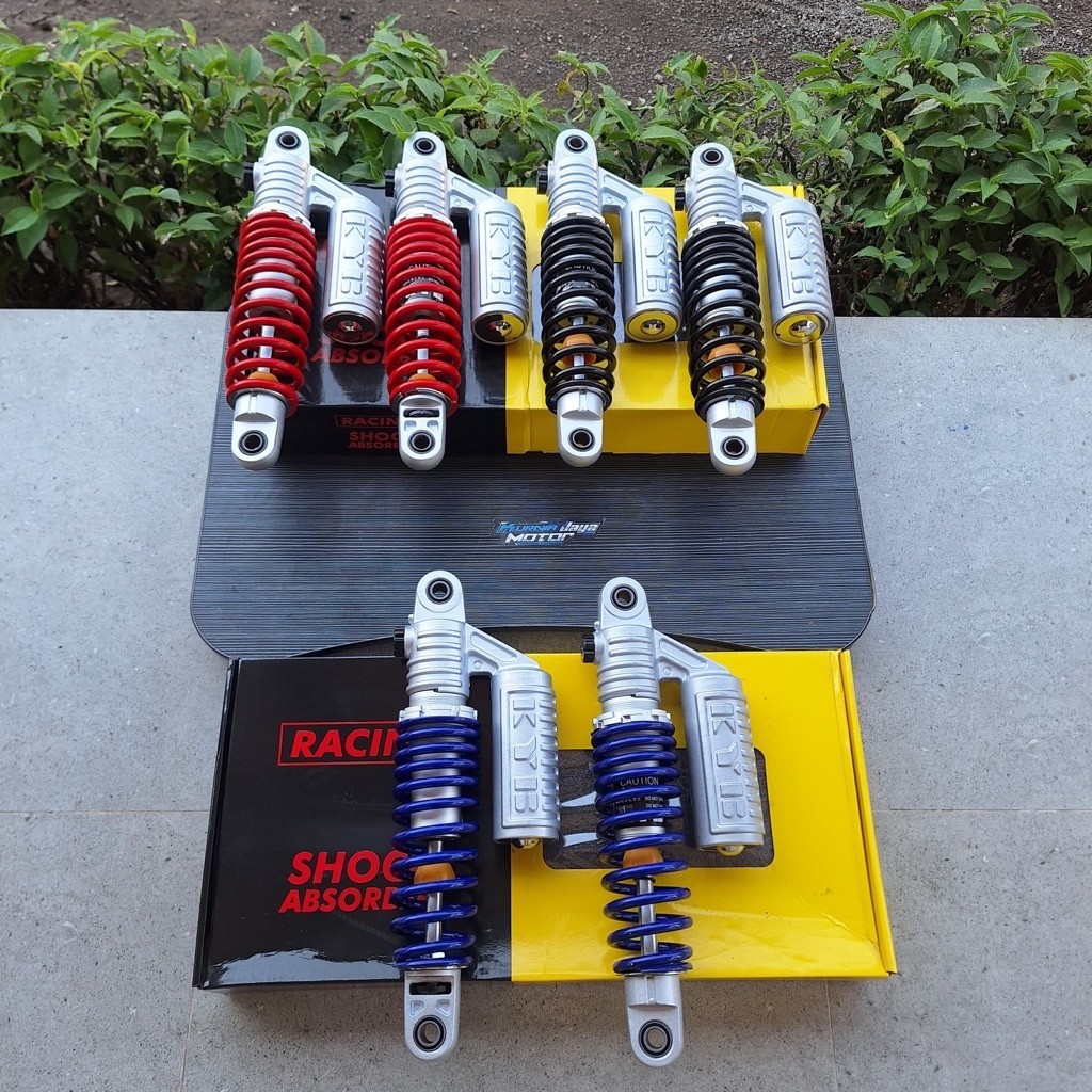 Shock KYB Non Click Detail Original Import Warna Merah ,Hitam, Biru Uk 320mm