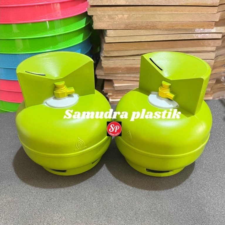 CELENGAN TABUNG GAS LPG / TABUNGAN PLASTIK LPG MELON