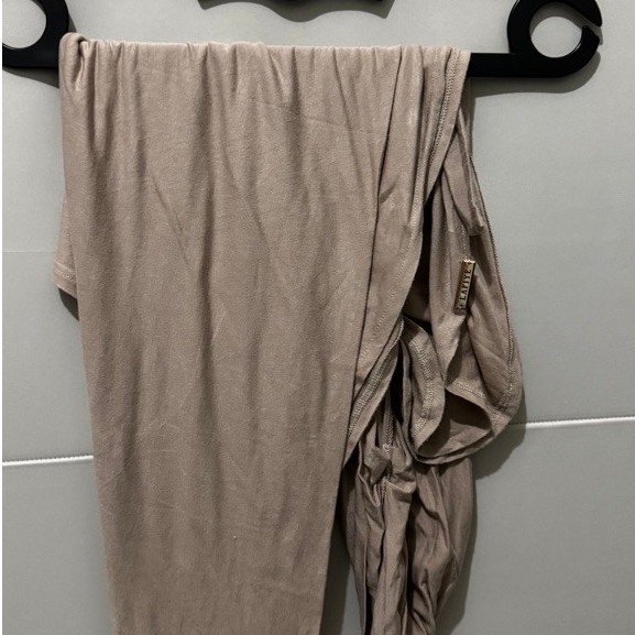 preloved lafiye skiv tie instant, skiv rou, instant rey warna taupe cloudy murah