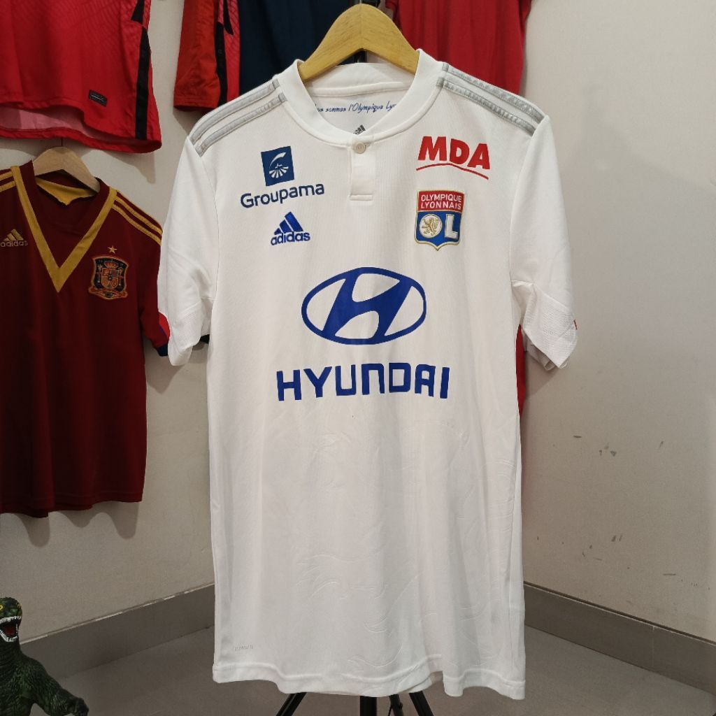 Kaos Jersey Bola Olympiakos Lyonnais Lyon Home 2018 Size L 11 Memphis Depay Original Authentic
