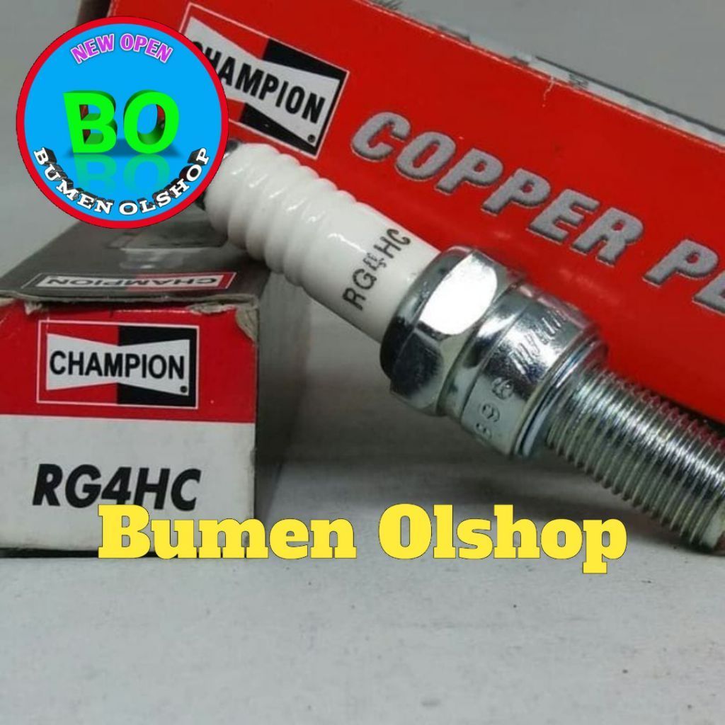 Busi CHAMPION RG4HC Busi Motor Honda New Mega Pro, FI 150, New Sonic 150R 150, Scoopy Esp All New 11