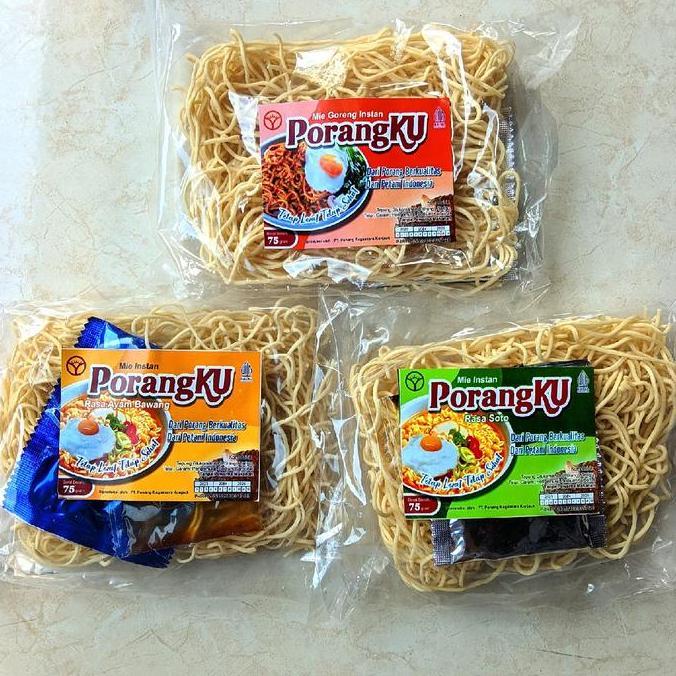Mie Porang | Mie Instan PorangKU Rasa Soto, Ayam Bawang, dan Mie Goreng