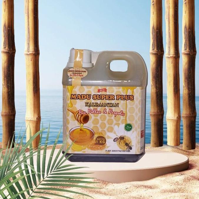 MADU SUPER KALIMANTAN 1 KG PLUS BEE POLLEN Honey