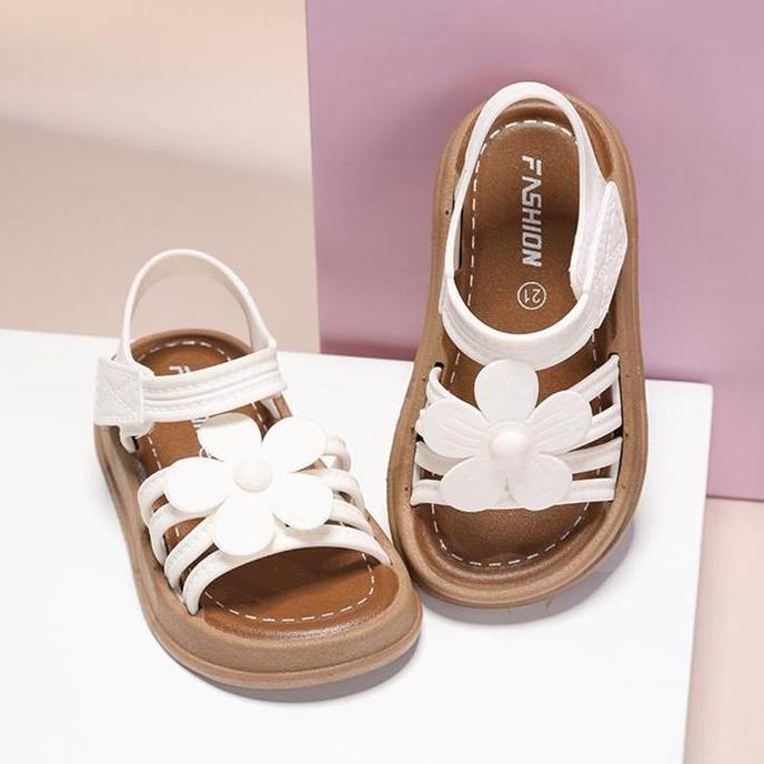 DV333 - PollyBear YNTX223+11 Sandal Anak Perempuan Kupu Kupu Pink Korean Style Anti Slip Sandal Fash