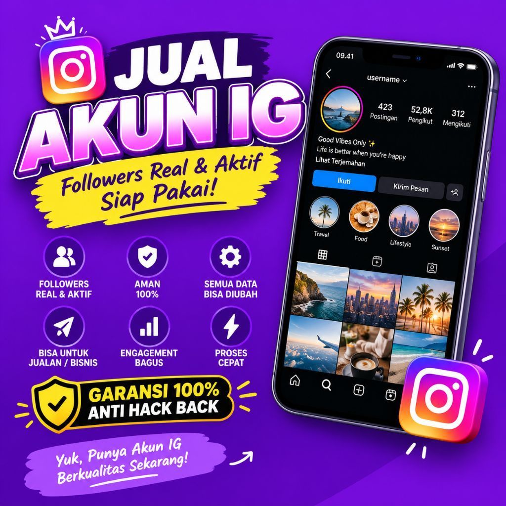 akun Ig Fresh Followers Organik