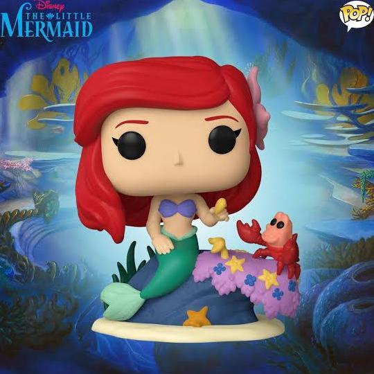 ORIGINAL FUNKO POP DISNEY PRINCESS ARIEL THE LITTLE MERMAID SEBASTIAN