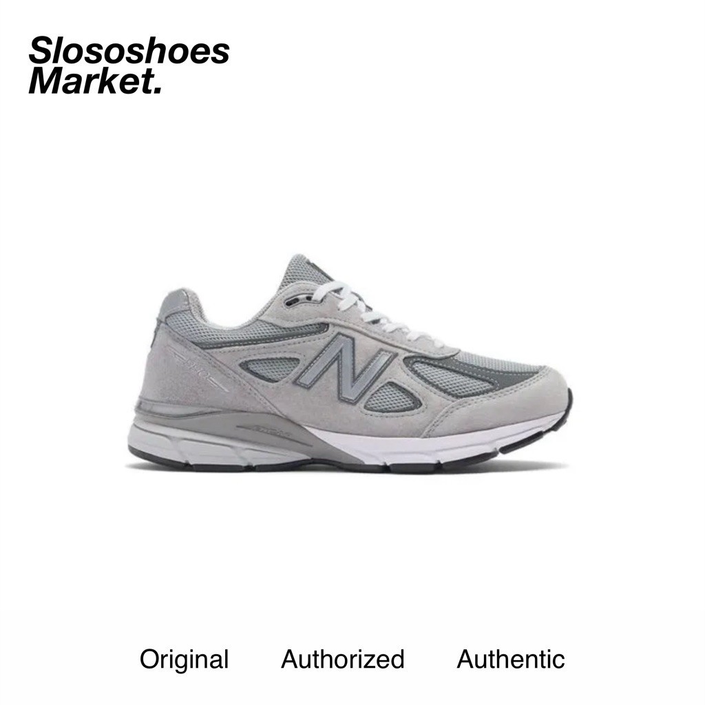 Sepatu Sneakers Original Unisex New Balance 990v4 Made In USA Grey U990GR4 (PIGSKIN) - 100% Original