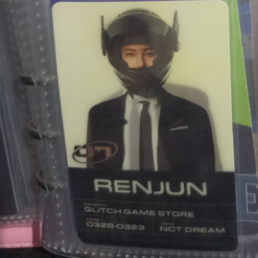 Photocard Renjun Nct Dream Glitch Mode Official
